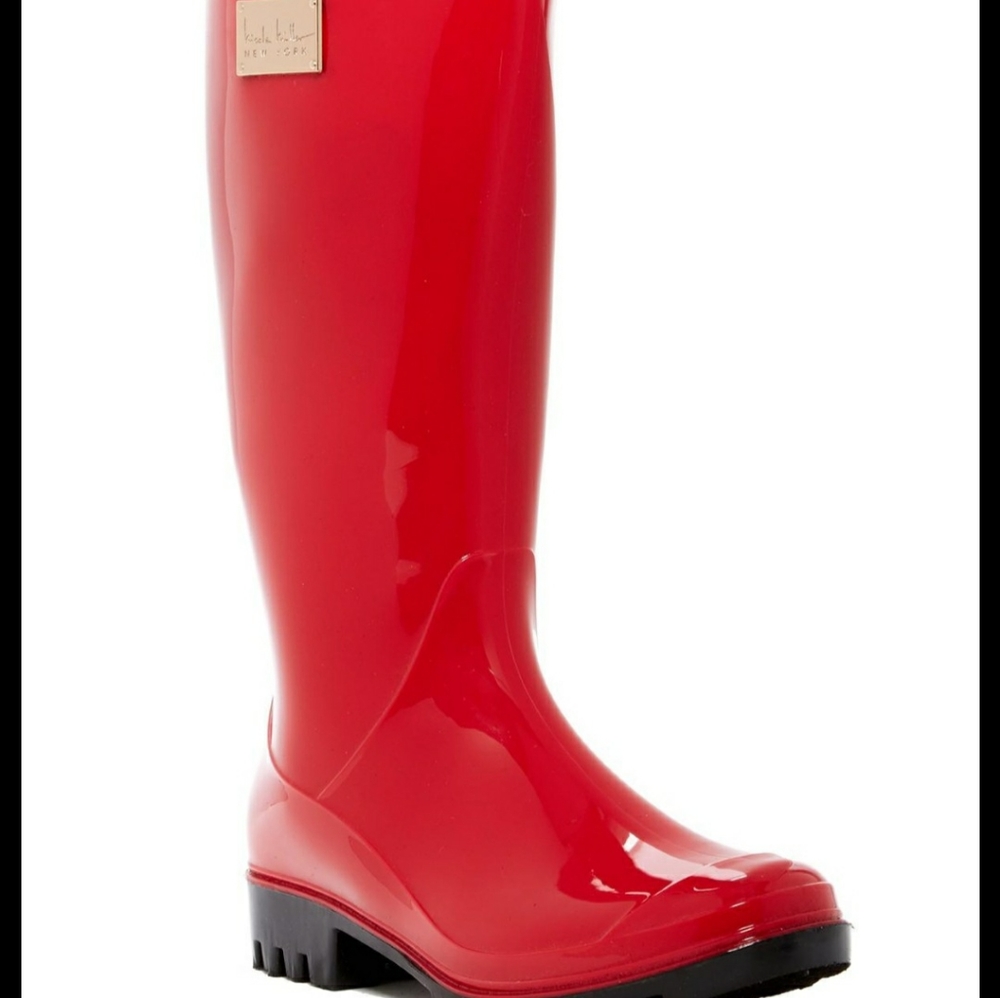 Nicole Miller "JANE" Red Wet Weather /  Rain Boots are so you!